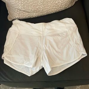 White lulu shorts